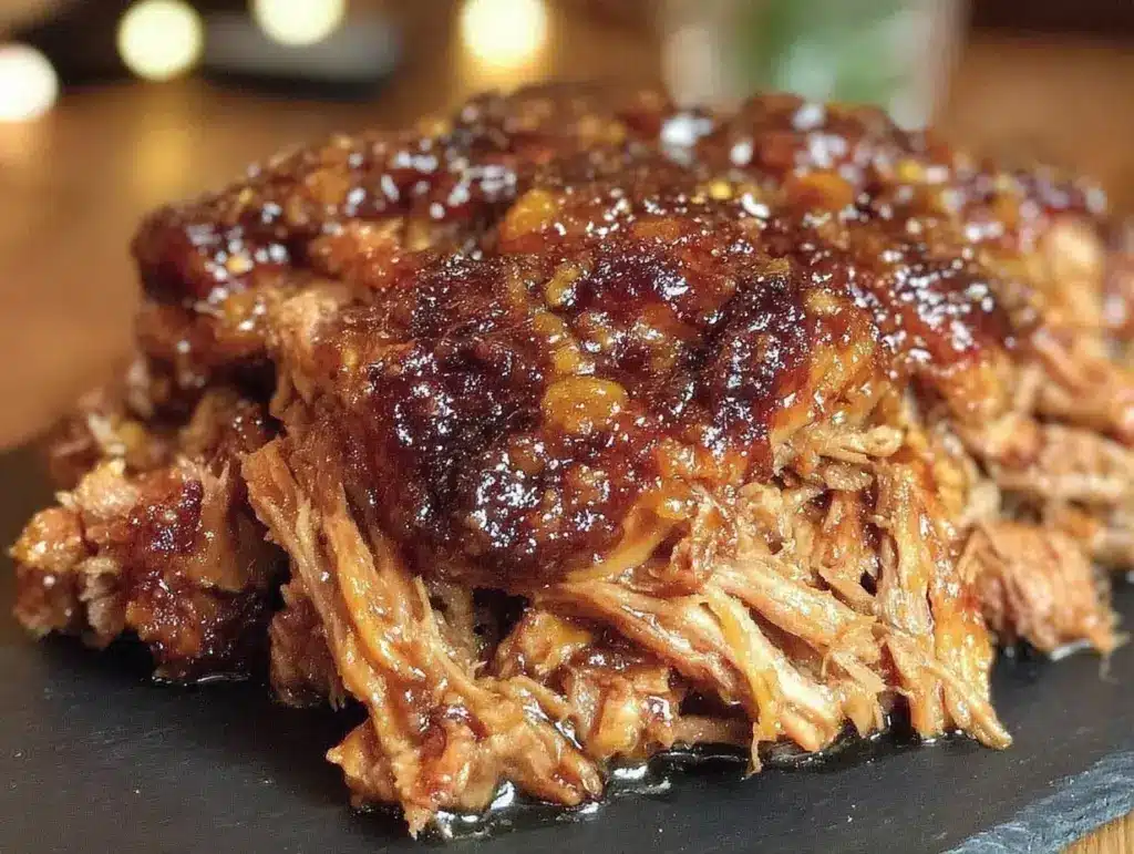 easy smoky brown sugar pulled pork - featured image