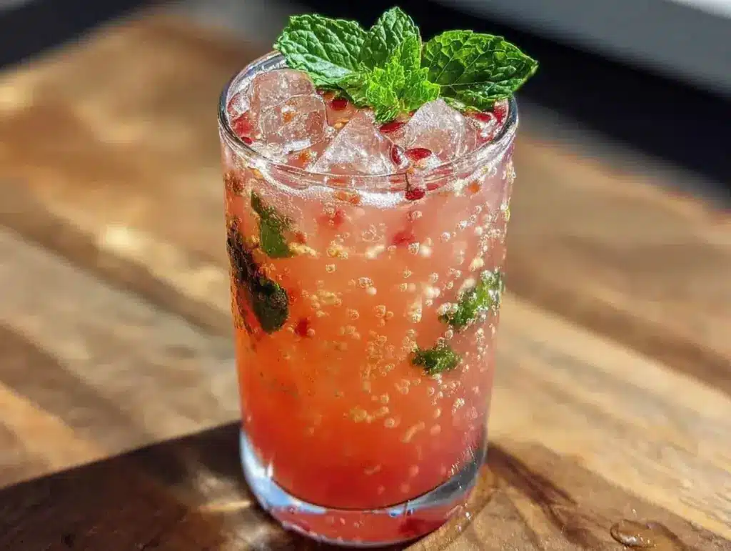 easy spiked watermelon lemonade - featured image