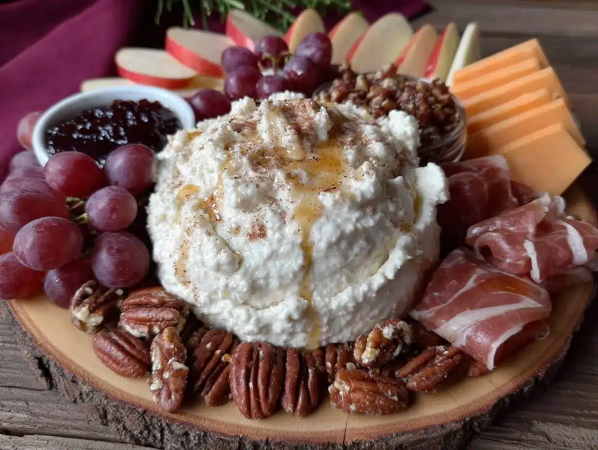 Fall Charcuterie Board: Cinnamon Honey Ricotta Entertaining 4 fall charcuterie board preparation steps