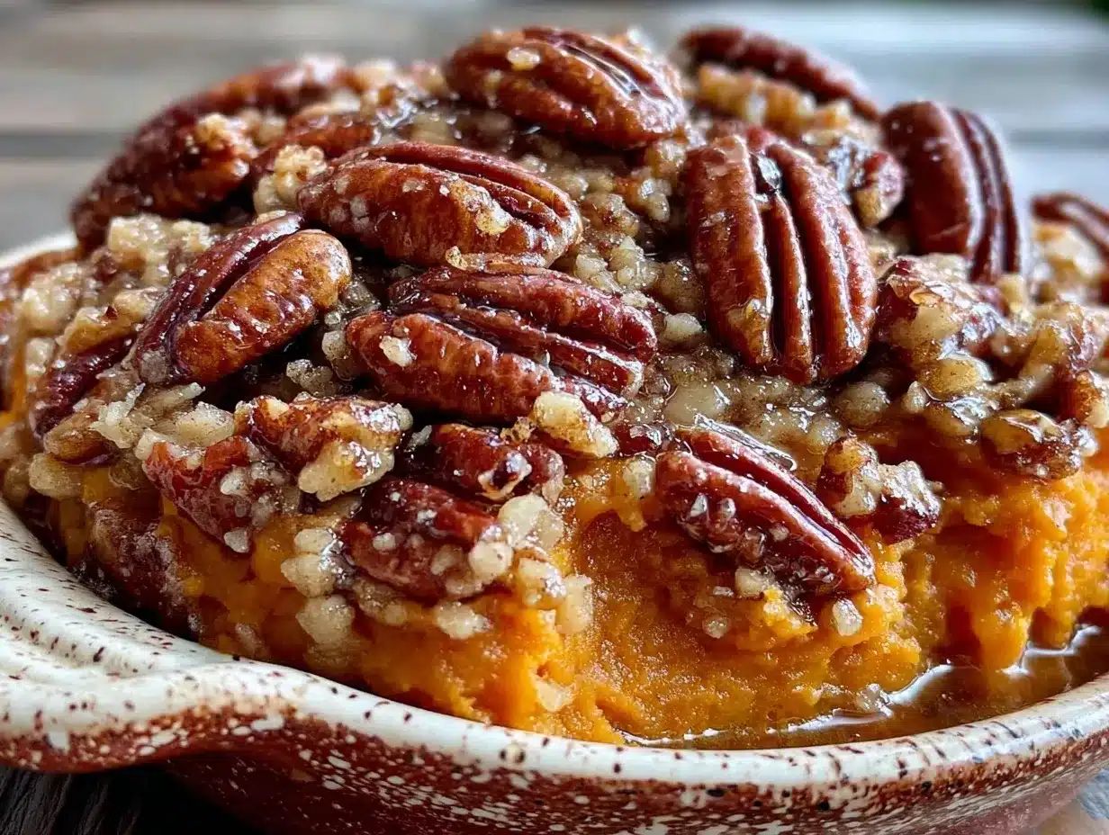 Fall Maple Pecan Sweet Potato Casserole with Kids: 5 Easy Steps 4 fall maple pecan sweet potato casserole with kids preparation steps