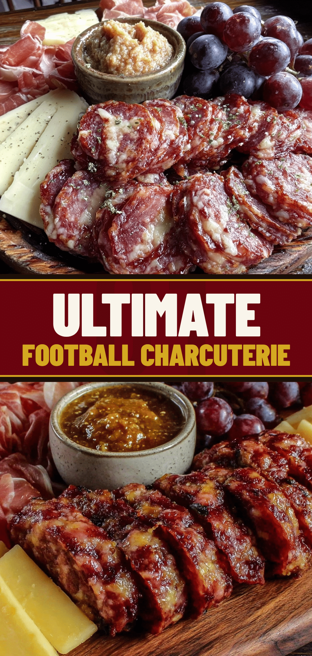 Football Charcuterie Board: The 5pm No-Cook Sausage Win 5 Football Charcuterie Board with Smoked Sausage recipe