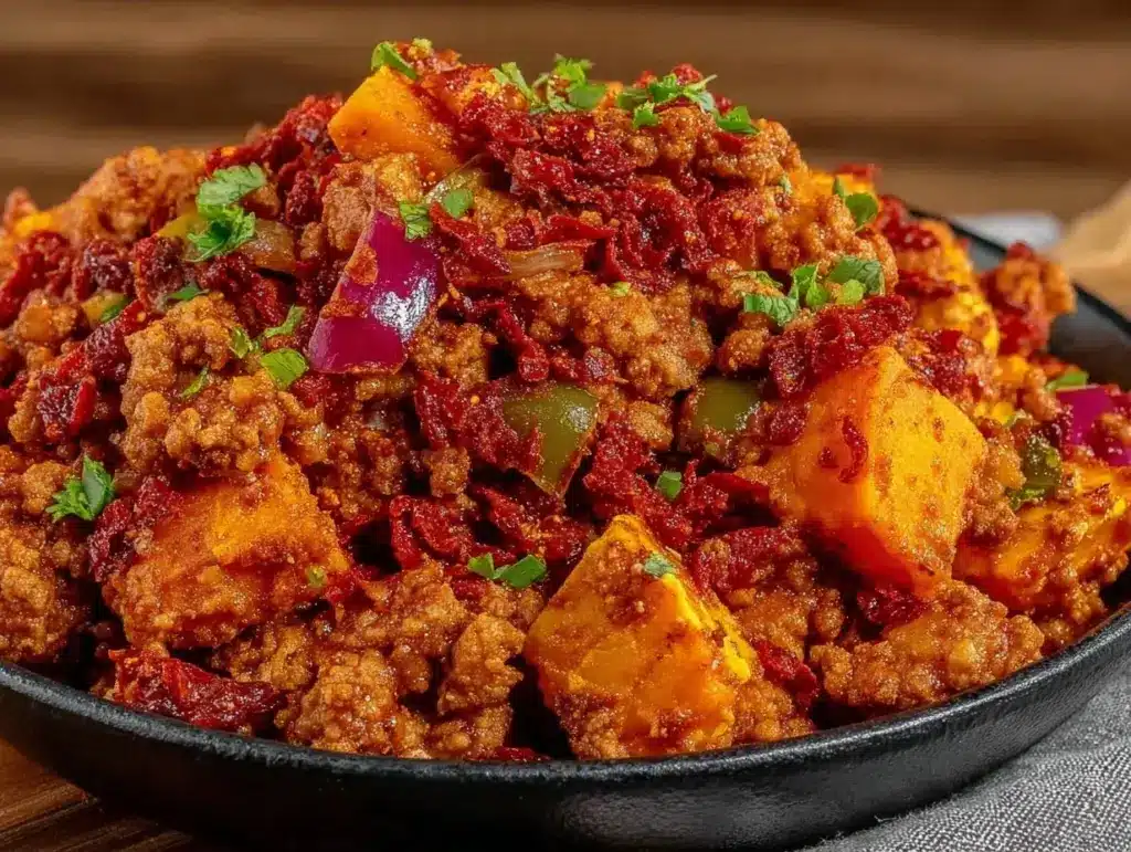 Ground Turkey Sweet Potato Skillet Meal Prep - featured image