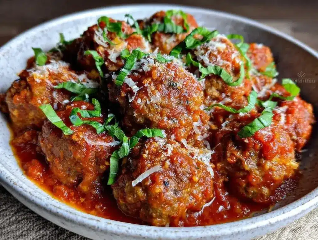 high-protein turkey meatballs - featured image