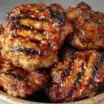 honey bourbon chicken thighs - featured image