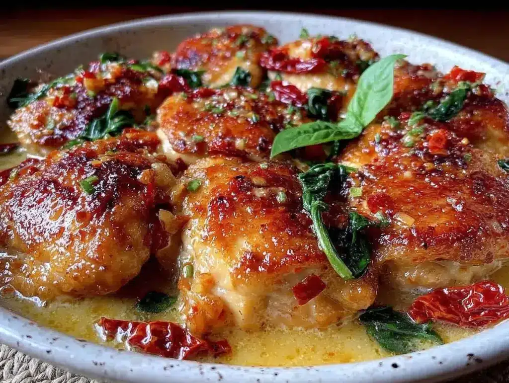 One-Pan Creamy Tuscan Garlic Chicken - featured image