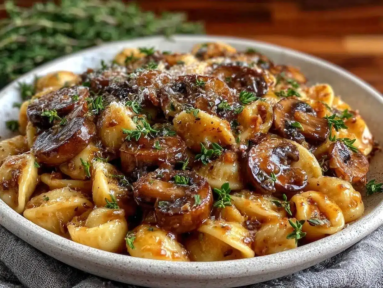One-Pot Mushroom Marsala Pasta: Best Grill Comfort Food 4 One-Pot Mushroom Marsala Pasta preparation steps