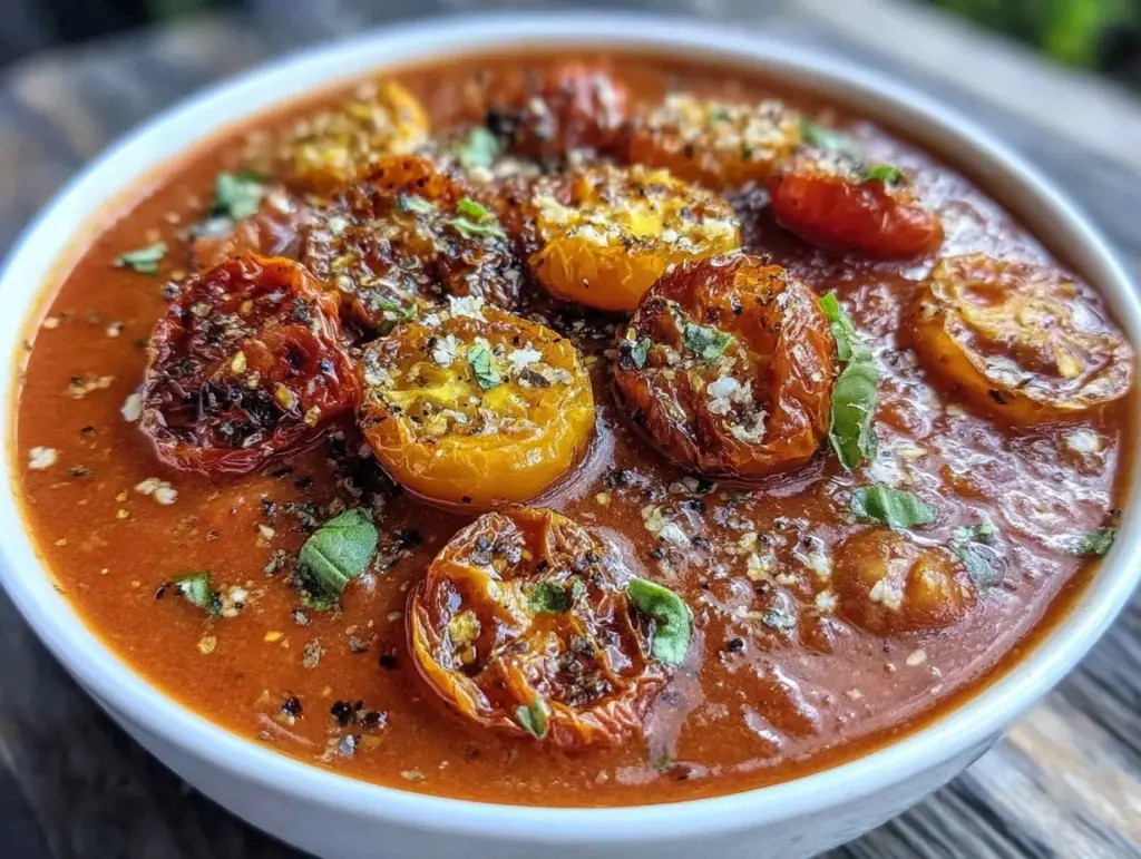 roasted tomato soup - featured image