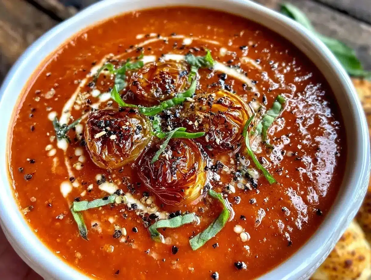Roasted Tomato Soup: Healthy, Hearty & Ready in 25 Minutes 4 roasted tomato soup preparation steps