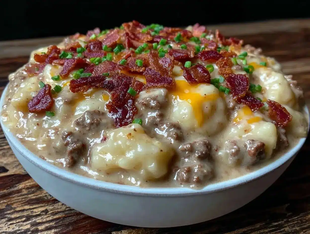 Slow Cooker Cheeseburger Soup: The One to Make When You Need Self-Care 4 slow cooker cheeseburger soup preparation steps