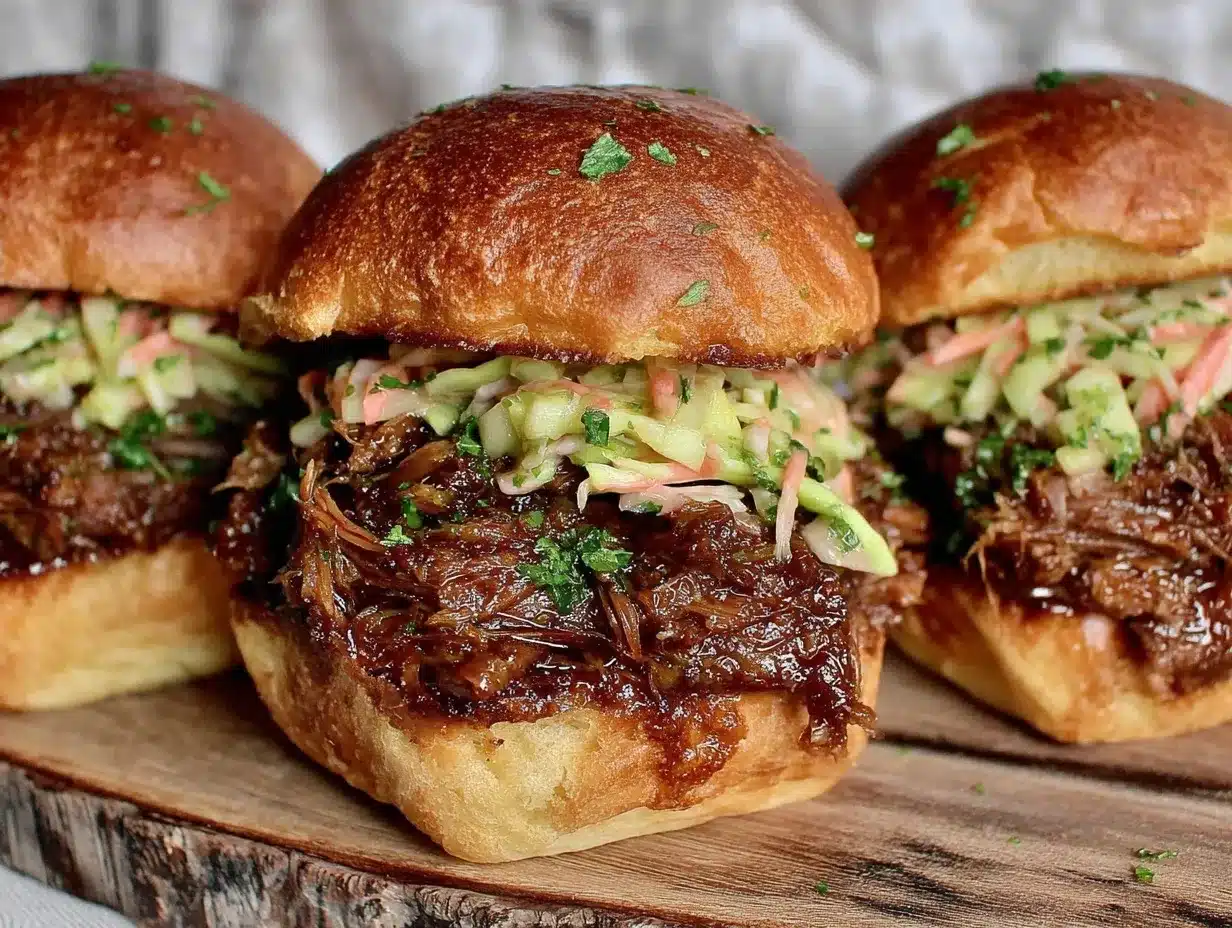 smoky pulled pork sliders preparation steps