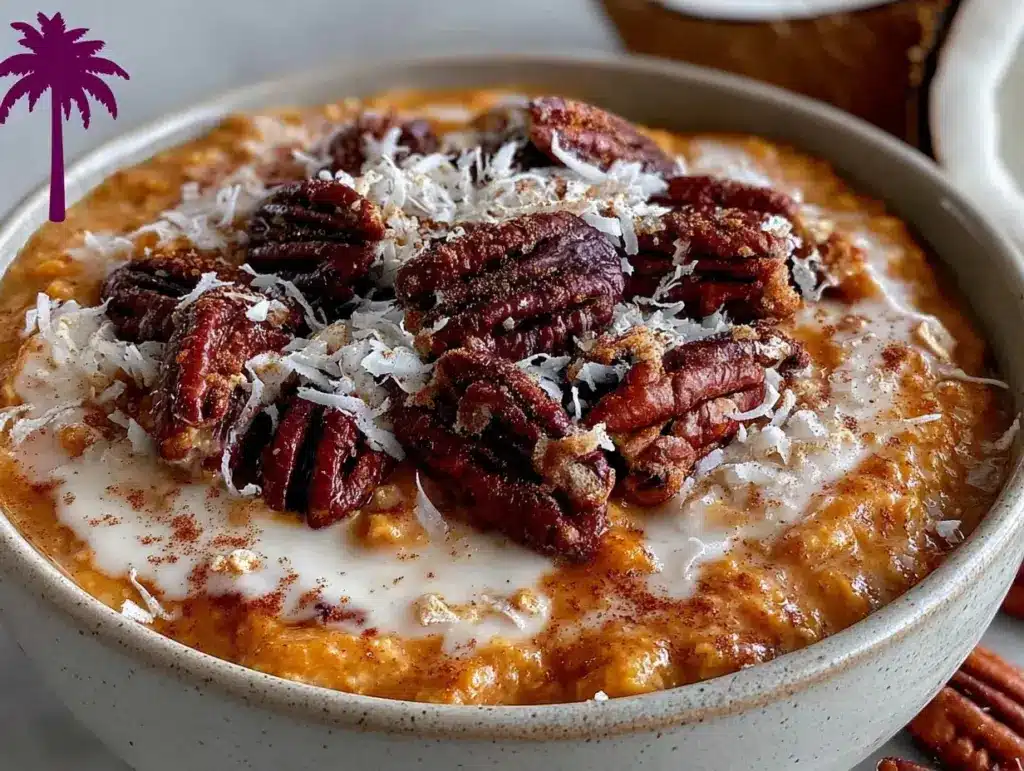 vegan pumpkin spice overnight oats - featured image