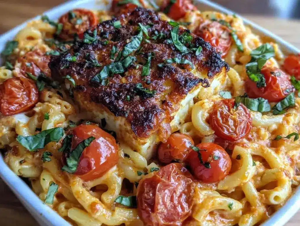 viral baked feta pasta - featured image